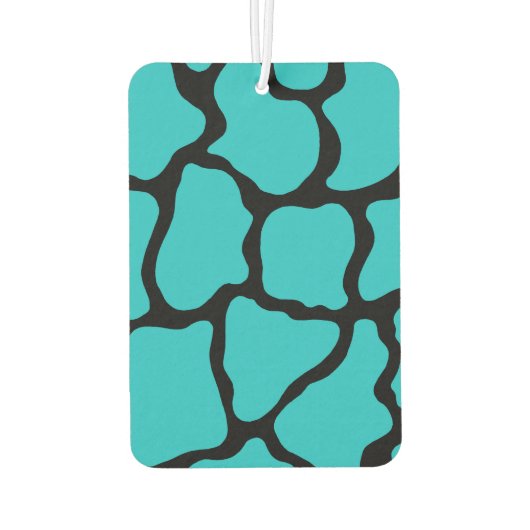 Retro Turquoise Giraffe Auto Luchtverfrisser Gift (Achterkant)