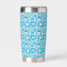 Retro Turquoise Heart Tumbler