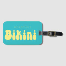 Retro Turquoise Life is beter in Bikini Vacation