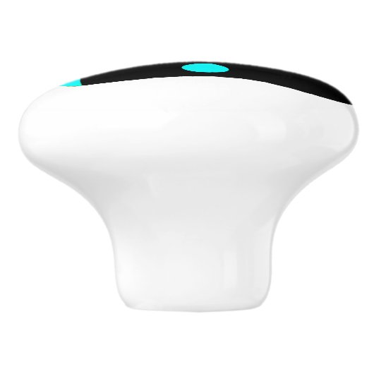 Retro Turquoise Record Player Ceramic Pull Keramische Knop (Zijkant)