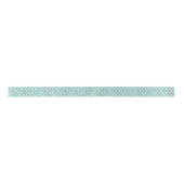 Retro Turquoise Starbursts Satin Ribbon Satijnen Lint (Voorkant)