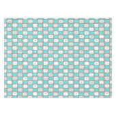 Retro Turquoise Starbursts Tablecloth *small print Tafelkleed (Voorkant (Horizontaal))