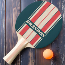 Retro Turquoise Vibe Board Strepen met Naam