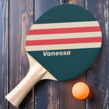 Retro Turquoise Vibe Strepen met Naam