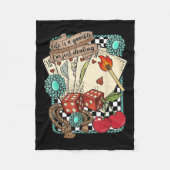 Retro Turquoise Western Wild West Cowboy Cowgirl Fleece Deken (Voorkant)