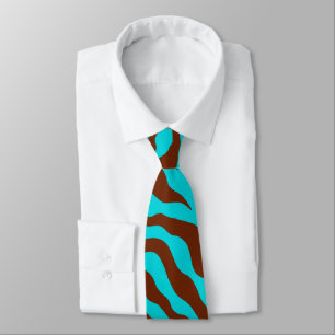 Retro turquoise zebraprint das