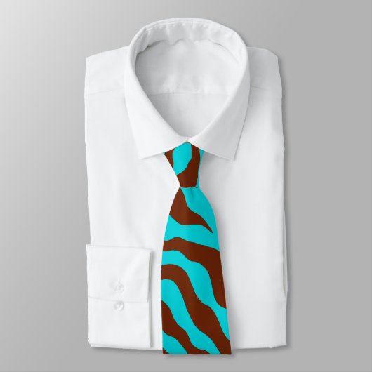 Retro turquoise zebraprint das (Gebonden)