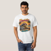 Retro Turtle Beach Sfeer - Koele Zomer Chill Grafi T-shirt (Voorkant volledig)