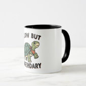 Retro Turtle Legendary Quote Color Inside Mug Mok (Voorkant rechts)