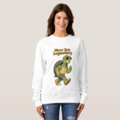 Retro Turtle Slow But Legendary Women’s Sweatshirt (Voorkant volledig)