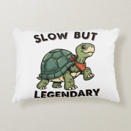 Retro Turtle Slow Legend Rectangular Pillow Accent Kussen