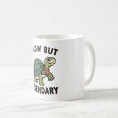 Retro Turtle Slow Legend White Coffee Mug Koffiemok (Voorkant rechts)