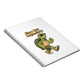 Retro Turtle Slow Living Lined Notebook Notitieboek (Rechterzijde)