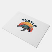 Retro Turtle T-Shirt Deurmat (Schuin)