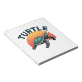 Retro Turtle T-Shirt Notitieblok (Schuin)