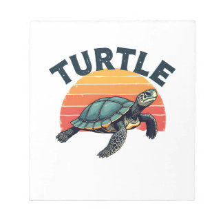 Retro Turtle T-Shirt Notitieblok