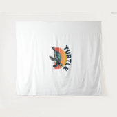Retro Turtle T-Shirt Wandkleed (Voorkant (horizontaal))