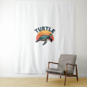 Retro Turtle T-Shirt Wandkleed (In situ)
