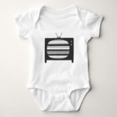 Retro TV Babykleding Romper (Voorkant)