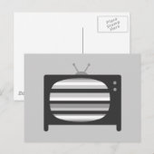 Retro-tv Briefkaart (Voorkant / Achterkant)