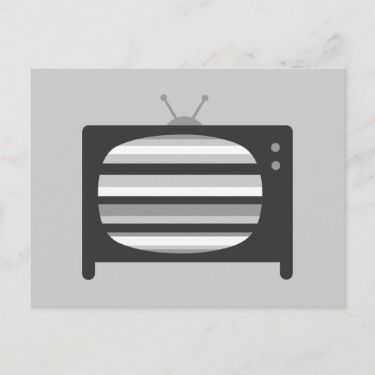 Retro-tv Briefkaart (Voorkant)