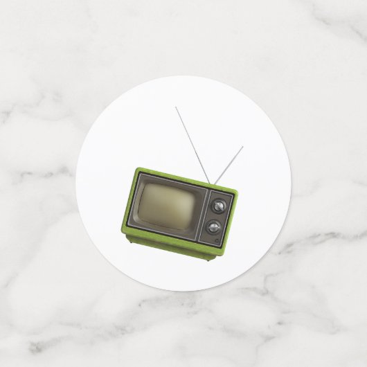 Retro-tv Confetti (Kleine voorkant)