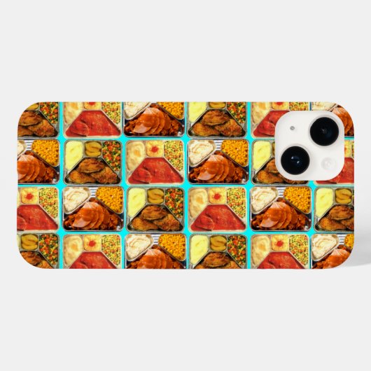 Retro TV-dinnerbladen Case-Mate iPhone Case (Achterkant (horizontaal))