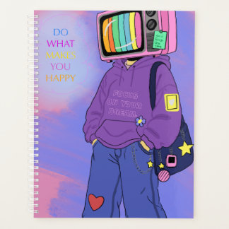 Retro tv dopamine  planner