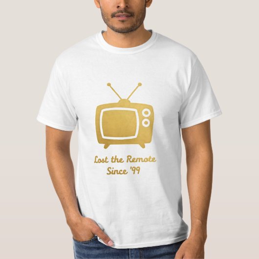 Retro-tv – een eindeloos minimalistisch T-shirt (Voorkant)