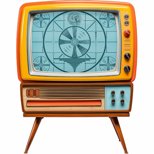 Retro TV Foto Lijst Sculptuur Magneet Fotobeeldje Magneet (Voorkant)