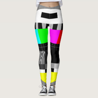 Retro TV geen signaalillustratie. Leggings