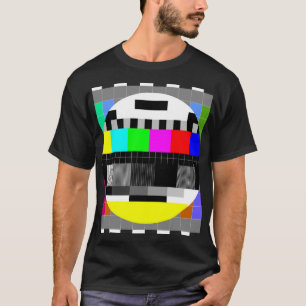 Retro TV geen signaalillustratie. T-shirt
