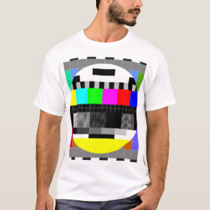 Retro TV geen signaalillustratie. T-shirt