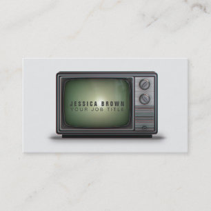 Retro Tv illustratie Visitekaartje
