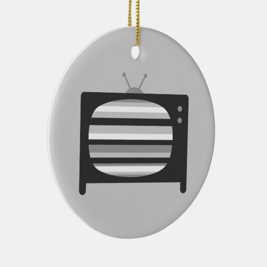 Retro-tv Keramisch Ornament (Rechts)