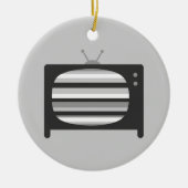 Retro-tv Keramisch Ornament (Voorkant)