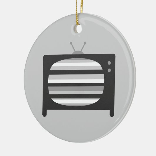 Retro-tv Keramisch Ornament (Links)
