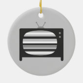 Retro-tv Keramisch Ornament (Achterkant)
