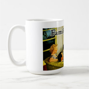Retro-tv-Mok (familieband) Koffiemok