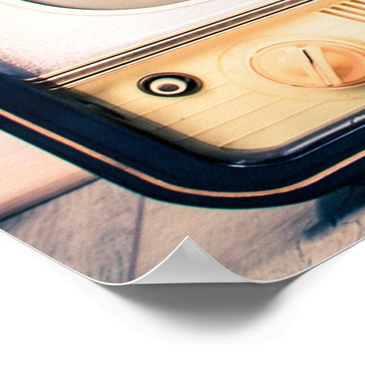 Retro TV receivers set from circa 60s, 70s and 80s Poster (Hoek)