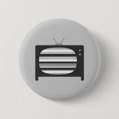Retro-tv Ronde Button 5,7 Cm (Voorkant)