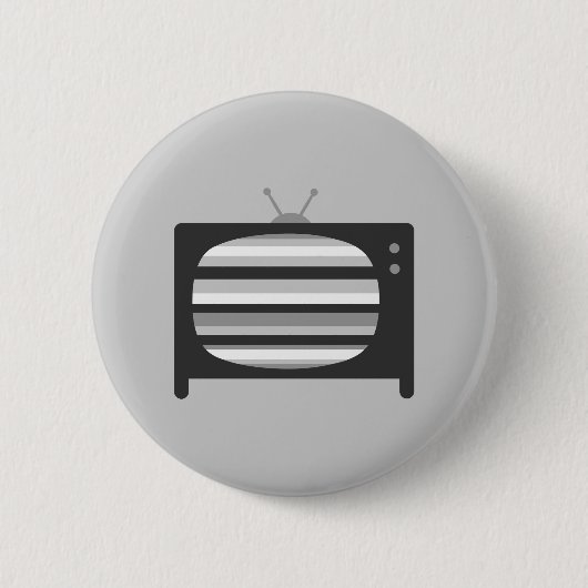 Retro-tv Ronde Button 5,7 Cm (Voorkant)