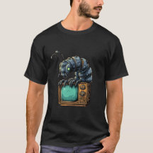 Retro TV Sci-Fi Bug Grafische T-shirt
