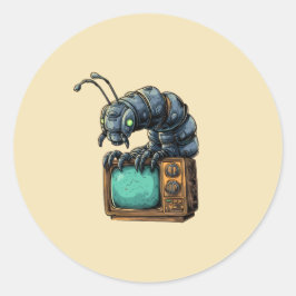 Retro TV Sci-Fi Bug Sticker