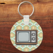 Retro-tv Sleutelhanger (Voorkant)
