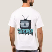 Retro TV Static Glitch Analog Horror Illustration T-shirt (Achterkant)