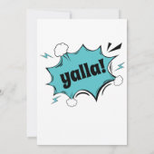 Retro TV Toen ik was de Remote Grappig Arabisch Kaart (Achterkant)