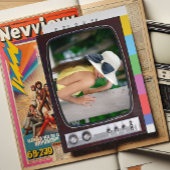 Retro TV Verjaardagsfeestje Kaart