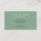 Retro TV-Visitekaartje Visitekaartje (Achterkant)