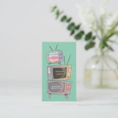 Retro TV's Acting Agent Agency Show Visitekaartjes (Staand voorkant)